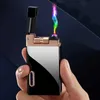 Touch Sensing Dual Arc Pulse Lighter Windproect Electric Flameless Metal Cigar USB Laddning Hög Power Men's Gift