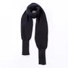 Scarves Winter Warm Knitting Solid Color Women Sleeved Scarf Fashion Luxury Korea Styles Outdoors Decorate Neckerchief Lady