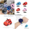 Bilklockor Tiktok Electric Childrens Mini Remote Control Wrist Cartoon Toy For Boy Baby Fashion Electronic Kids Xmas Drop Delivery DHGIW