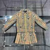 Kids Designer Tracksuits Autumn Set 2pcs Plaid Plaid Reißverschluss Jacke und Patchwork -Design kurzer Rock Baby Girl Clothes