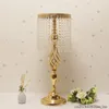 Portacandele 10 pezzi candelabri con strass candelabro in cristallo centrotavola centrotavola supporto per vaso decorazione per la casa colore oro