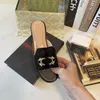 Top Class Slippers new buckle flat bottomed mop series 7-button 14 color Italian leather outsole Summer Platform Sandal size 35-42