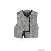 Damesvesten Mode Streep Mouwloos Vest Dames Herfst Winterkleding Vrouwelijke Dame Warm Vest Casual Meisjes Mooie Bovenkleding