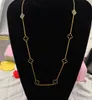 Nieuwe luxe 10 klaver hanger ketting sieraden voor vrouwen Gift9956341