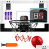 Sportspeelgoed Sportspeelgoed Indoor basketbalring voor kinderen en advertenties Deurkamer Minispel met elektronisch scorebord Complete accessoires D Dhdyb