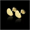 Stud Luxury Brand T-Letter Ear Earring Fashion Simple Women Heart Earrings Designer Classic 316l Titanium Plated 18K Gold Drop Deliver DHCTX