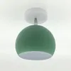 Ceiling Lights Multicolor Rotatable LED Lamp Creative Round Iron Macaron E27 Light For Indoor Aisle Apartment El Cafe Bar