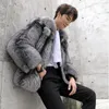 Men's Fur Faux LUZHEN Winter Coat Fashion Casual Thick Warm Outdoor Woolen Cardigan Original Design Trendy Male Clothing D4234f 231212