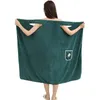 Serviette femmes serviettes de bain filles portable séchage rapide bain plage Spa peignoirs lavage vêtements douche et salle de sport Robe de couchage