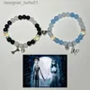 Charm Bracelets Corpse bride inspired matching bracelets Y2K Jewelry HandmadeL231214