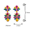 Dangle Earrings Fashion Trendy Multicolored Crystal Drop Rhinestone For Women Bridal Wedding Jewelry Wholesale