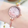 Moda feminina pulseira relógios gedi marca rosa ouro rosa banda estreita elegante senhora relógio simples mimalismo casual feminino clock255z