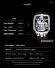 손목 시계 Pindu Design Mens Watches Top Military Sport Men NH05 자동 시계 방수 기계식 Montre Homm