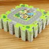 Play Mats 9pcs/Set Kids Carpet Playmat City Life Children's Educational Toys Road Traffic System Baby Play Mat EVA Kids Foam Puzzle Carpet 231212