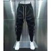 Calças de brim masculinas primavera outono preto listra jogger sweatpants homens ao ar livre casual magro harem calças streetwear alta qualidade designer calças q231213