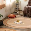 Carpets Big Hand-woven Rattan Round Cotton Linen Fiber Rugs Kilim El Garden Living Room Coffee Table Cattail Carpet Mats