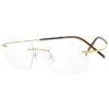 أزياء النظارات الشمسية إطارات Rimless التيتانيوم ظلال بدون إطار قديمة عتيقة نظارة عصرية للرجال مصمم للنساء نظارات أنيقة OP3348