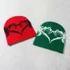 Bead Caps Berets Halloween Spider Web Knitted Beanies Hat for Men Women Autumn Winter Warm Cap Hip-hop Street Paragraph Quality Mea Culpa