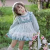 Mädchen Kleider Baby Mädchen Lolita Prinzessin Tutu Kleid Kleinkind Kind Elegante Vintage Schleife Spitze Ballkleid Party Geburtstag Kostüm Kleidung 1 10Y 231211