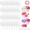 Other Festive & Party Supplies Festive Supplies 15Pcs Transparent Blank Round/Heart Acrylic Cake Toppers Diy Wedding Birthday Party Cu Dhxh7