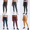 Lu Dames yogabroek met meerdere zakken Zachte compressielegging Training Workout hardloopbroek Stijlvolle loungelegging Slim fit Vormgevende strakke broek A-128