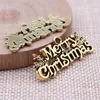 Charms 10pcs 16x36mm Merry Christmas Metal Pendant For DIY Jewelry Making Handmade Craft Findings
