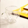 180 мл 240 мл стеклянные кофейные кружки с двойными стенками прозрачные чашки для чая с молоком в форме сердца с ручкой романтические подарки FMT2086