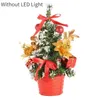 Kerstversiering Mini Kunstboom Tafelornament met LED-lichtballen Rode bessen Dennenappel 2023 Decoratie voor thuis Noel 231212