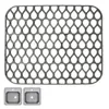 Tapis de Table pour évier, grille de protection pour fond de ferme, bol en acier inoxydable ou en porcelaine, gris