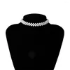 Choker Street Snap uttalande utsökta chic handgjorda Pearl Round Stylish Limited Edition pärlstav elegant mode trendig