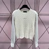 Designer Womens Sweater Miu Alphabet Cardigan Kort stil Knit Jacka Kvinna Sweaters Womens tröja Långärmad