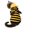 Dog Apparel Halloween Pet Clothes Small Bees Cute Funny Transformed Into Christmas Cat And Costumes Party Accessories