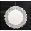 Other Festive Party Supplies 10Inch Sublimation Aluminium Wind Spinner Diy Arts And Crafts Gift Double-Sided Heat Transfer Printin Dhhex