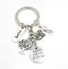Ny ankomst Hela inspiration Keychains Keyrings Hope Ribbon Never Give Up Life Tree Charms Key Chain Jewelry Gift8875012