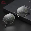 Lunettes de soleil SCOBER Retro Fashion Polygon Frame Intelligence Progressive Multifocal Commercial Reading Glasses Bifocal 1 1 5 2 211B