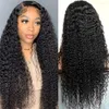 Парик фронта шнурка Blackmoon Water Wave, человеческие волосы 13x4, прозрачные фронтальные вьющиеся волосы для женщин, плотность 180%, предварительно выщипанные