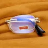 カジュアルなスタイルの折りたたみメガネメンメンズフォールド可能な老眼眼鏡ブランドdesingポータブルハイパーピアスペクタクルズマン6441236E