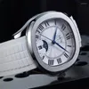 Relógios de pulso Montre Homme Carnaval Relógio Esportivo Mecânico para Homens Banda de Borracha Pulso Automático 30m À Prova D 'Água Reloj Hombre