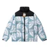 Jaqueta de inverno masculina feminina emenda com capuz bordado jaqueta quente parka casaco masculino puffer jaquetas carta impressão outwear jaquetas com impressão em várias cores