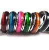 Bulkpartijen 100 stuks gemengd heren dames kleurrijke band Cat Eye roestvrijstalen ringen breedte 7 mm bandmaten geassorteerd hele mode Jood5382592