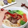 Colheres 10pcs colher de sopa asiática vermelha e preta com gancho-estilo chinês perfeito para sopas de macarrão de arroz Pho Ramen fácil de usar