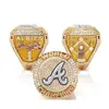 Autres accessoires de mode Top-Grade Aaa 6 joueurs nom Ring Soler Man Albies 2021 2022 World Series Baseball Braves Team Championship Dhmut