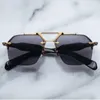 Sunglasses Vintage Fashion Trend Thick Solid Acetate Rectangle Sun Glasse For Men Women Eyeglass Frame Shades SILVERTON 3A Top High Quality