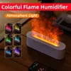 Diffuseurs d'huiles essentielles 2023 Diffuseur d'arôme de flamme Humidificateur d'air Ultrasonique Cool Mist Maker Fogger Lampe à huile LED Réaliste Fire Difusor 231212