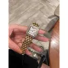 Reloj panthere de diseñador para mujer con caja de cuarzo de alta calidad uhren relojes para mujer reloj para mujer montre tank femme luxe reloj lleno de diamantes T2OO