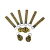 Neoprene Wristlet Keychains Favor Sublimation Print Blank Lanyard Strap Band Split Ring Key Chain Holder Hand Wrist Keychain For Girls/Women FMT2090