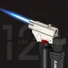 2023 Multifunctional Outdoor Barbecue Kitchen Windproof Fire Gun High Power Turbine No Gas Metal Cigar Lighter Men's end Gifts