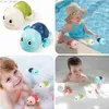 Brinquedos de banho Bebê brinquedos de banho pacote crianças patos tartarugas dos desenhos animados animal jogar água bebê banho natação banheiro chuveiro banheira brinquedo para crianças q231212