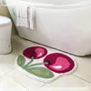Tappeto carino ciliegio tufting zerbino morbido e soffice trapuntato bagno tappeto assorbente WC cucina pavimento d'ingresso poggiapiedi 231211