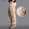 Herrenhosen 2023 Hochwertige Herren-Cargohose Lässige lose LTI-Taschen-Militärhose Lange Hose für Jogger Plus Größe 5XL 6XLL231212